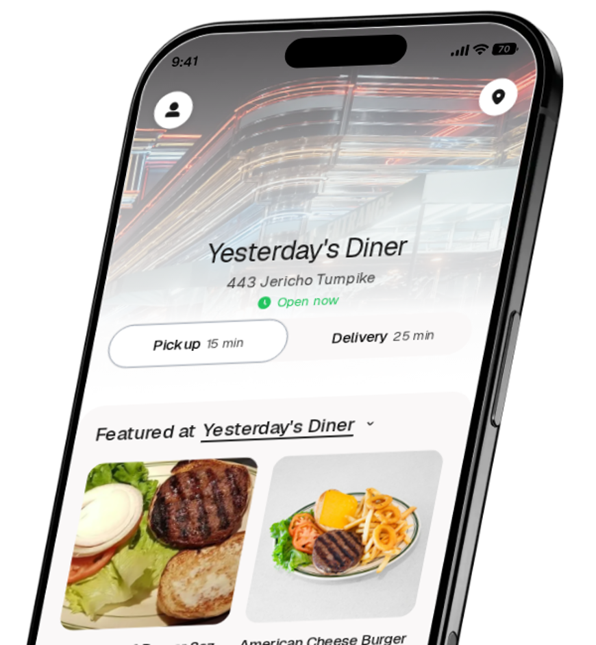 Yesterday's Diner app preview