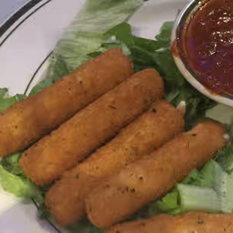 Savor our mozzarella sticks
