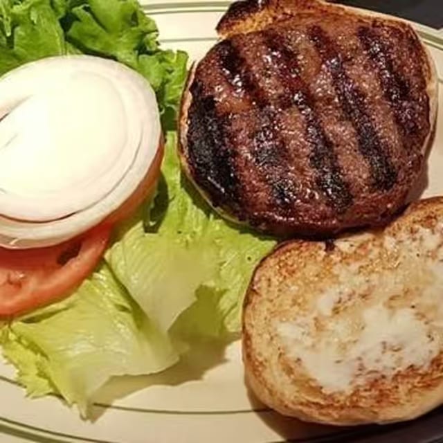 8 Oz. Jumbo Beef Burger.